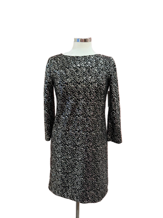 Tahari Silver Sequin Minidress