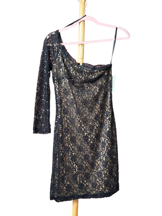 Windsor One Shoulder Lace Minidress